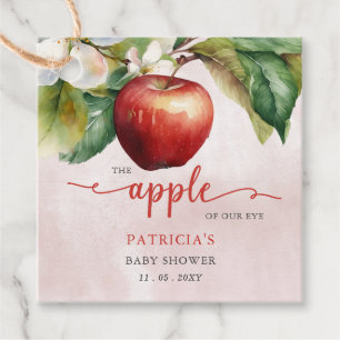 Etiquetas Para Recuerdos Baby Shower, Chica de Apple of Our Eye Fall