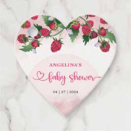Etiquetas Para Recuerdos Baby Shower Chica de frambuesa dulce