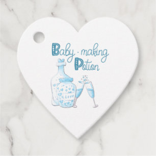 Etiquetas Para Recuerdos Baby Shower Cute Blue Making Potion