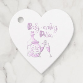 Etiquetas Para Recuerdos Baby Shower Cute Lilac Baby Potion