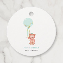 Etiquetas Para Recuerdos Baby Shower Cute Simple Teddy Bear