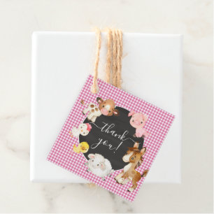 Etiquetas Para Recuerdos Baby Shower de animales de granja