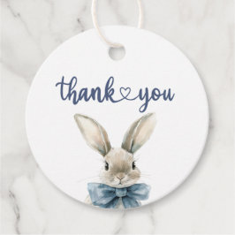 Etiquetas Para Recuerdos Baby Shower de Blue Bunny