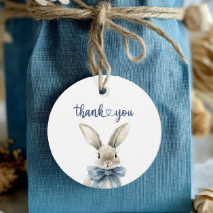 Etiquetas Para Recuerdos Baby Shower de Blue Bunny