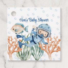Etiquetas Para Recuerdos Baby Shower De Boy Under the Sea