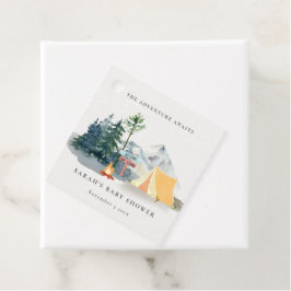 Etiquetas Para Recuerdos Baby Shower de la montaña rusa de los bosques de p