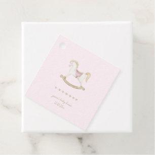 Etiquetas Para Recuerdos Baby Shower de lechuga rosa de caballo de Rockefas