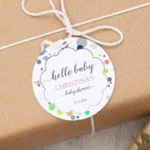 Baby Shower de puntos multicolores