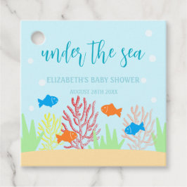 Etiquetas Para Recuerdos Baby Shower de Sea Life