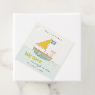 Etiquetas Para Recuerdos Baby Shower de velero pirata pirata