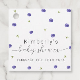 Etiquetas Para Recuerdos Baby Shower de verano acuarela azul