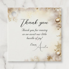 Etiquetas Para Recuerdos Baby Shower elegante y elegante de diseño de Año N