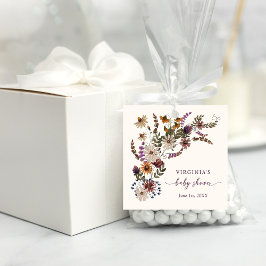 Etiquetas Para Recuerdos Baby Shower floral