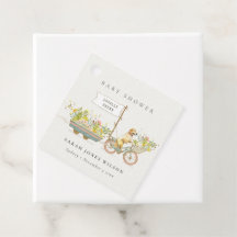 Baby Shower floral de Golden Retriever de cosecha