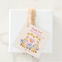 Etiquetas Para Recuerdos Baby Shower gemelo | Cute Giraffe Baby Shower