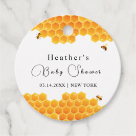 Etiquetas Para Recuerdos Baby Shower Minimal Honey Bumblebee Boy