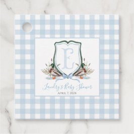 Etiquetas Para Recuerdos Baby Shower Preppy Southern Blue Boy Duck