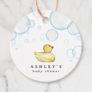 Etiquetas Para Recuerdos Baby Shower Rubber Ducky