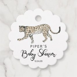 Etiquetas Para Recuerdos Baby Shower Safari Animal Leopard Gracias
