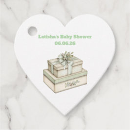 Etiquetas Para Recuerdos Baby Shower Vintage Neutral Editable