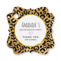 Bachelorette de patrón de impresión de leopardo sa
