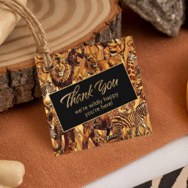 Etiquetas Para Recuerdos Bachelorette Wild Animal Collage Gracias ID149