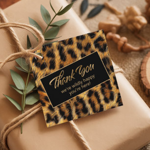 Etiquetas Para Recuerdos Bachelorette Willy Happy Gracias Leopard ID1153