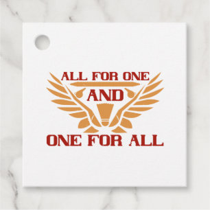 Etiquetas Para Recuerdos Badminton - All for one and one for all