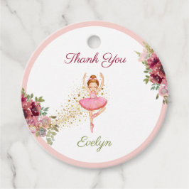Etiquetas Para Recuerdos Bailarina Ballerina| Cumpleaños del ballet floral 