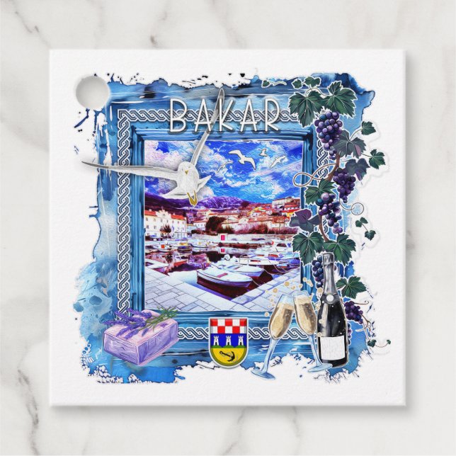 Etiquetas Para Recuerdos Bakar (Anverso)