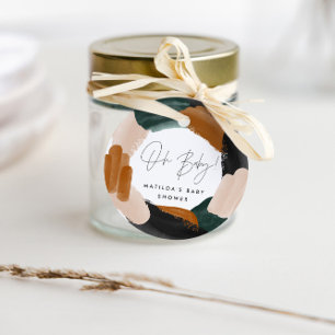 Etiquetas Para Recuerdos Baldosas acuáticas de terracota verde gracias a la