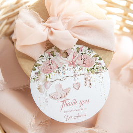 Etiquetas Para Recuerdos Balerina zapatos baile floral y cumpleaños girator
