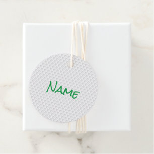 Etiquetas Para Recuerdos Balneario de golf Dimples NOMBRE Golfing Gift Wrap