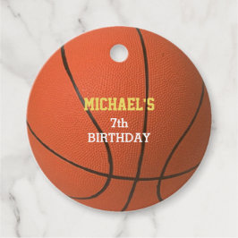 Etiquetas Para Recuerdos Baloncesto de oro