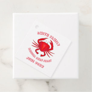 Etiquetas Para Recuerdos Baltimore Maryland Crab Festín Crustacean Seafood