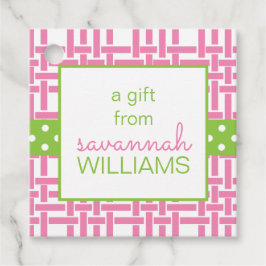 Etiquetas Para Recuerdos Bambú y grano de grano de regalo personalizado o e