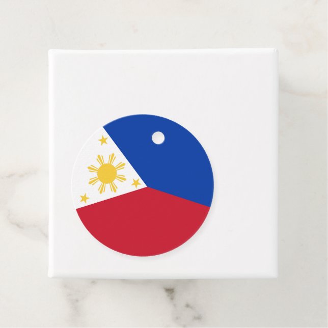 Etiquetas Para Recuerdos Bandera de Filipinas (In situ)