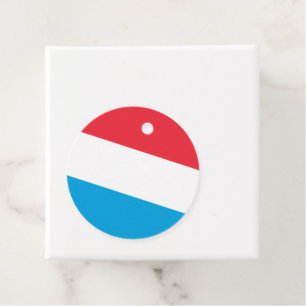 Etiquetas Para Recuerdos Bandera de Luxemburgo