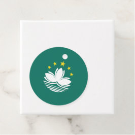 Etiquetas Para Recuerdos Bandera de Macao