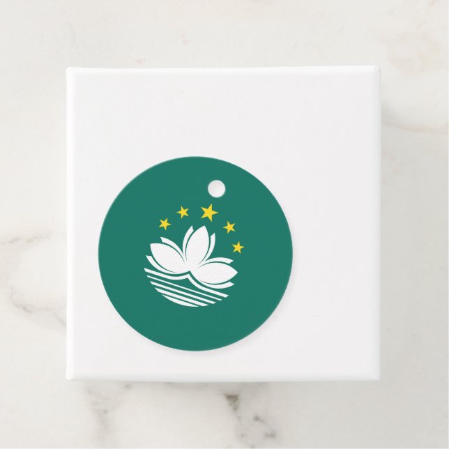 Etiquetas Para Recuerdos Bandera de Macao (In situ)