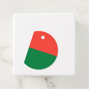 Etiquetas Para Recuerdos Bandera de Madagascar
