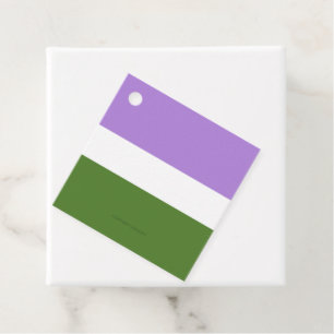 Etiquetas Para Recuerdos Bandera de orgullo genderqueer de SlipperyJoe's la