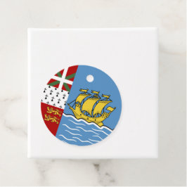 Etiquetas Para Recuerdos Bandera de San Pedro y Miquelón