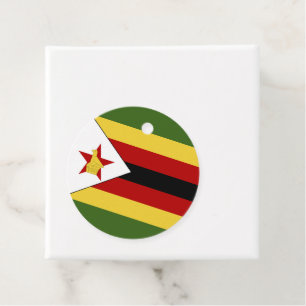 Etiquetas Para Recuerdos Bandera de Zimbabue