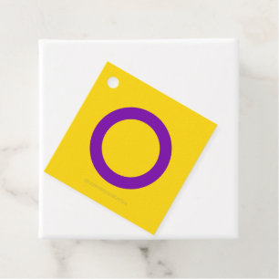 Etiquetas Para Recuerdos Bandera del orgullo intersexual de SlipperyJoe's f