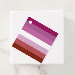 Etiquetas Para Recuerdos bandera del orgullo lésbico femenino de SlipperyJo