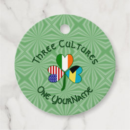 Etiquetas Para Recuerdos Bandera norteamericana bahameña Shamrock personali