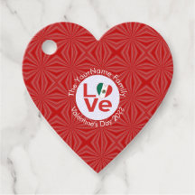 Bandera Roja de AMOR Personalizada Mexicana