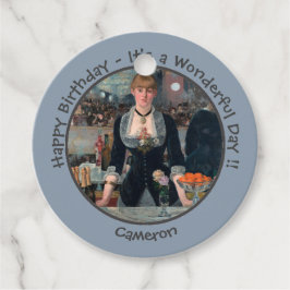 Etiquetas Para Recuerdos Bar Manet en la colección de Fiestas Folies-Bergèr