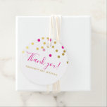 Etiquetas Para Recuerdos BAT MITZVAH bonito glam confetti spot oro rosa<br><div class="desc">por kat massard >> https://linktr.ee/simplysweetpaperie <<< Una etiqueta simple y personalizada que es perfecta para etiquetas de favor para su evento especial.</div>